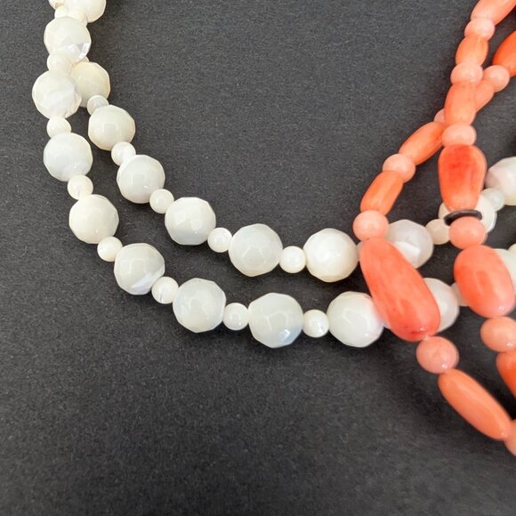 3 vintage single strand glass beaded necklaces - Picture 6 of 13